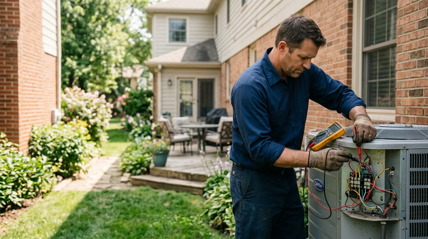 HVAC technician working near Hitchins, KY